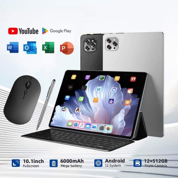 รับประกัน 1 ปีcod แท็บเล็ต Tablet 12GBRAM+512BGROM 24+48MP Full HD แท็บ ...