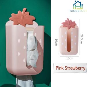 Wall Mounted Tissue Box Napkin Holder Kitchen Paper Towel Storage Box Toilet Tissue Box