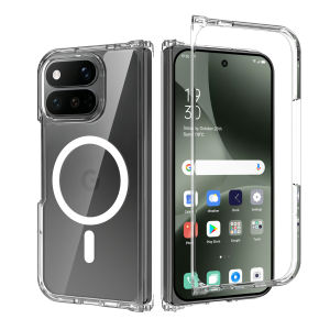 szhaiyu | Luxury Transparent Magnetic Phone Case For Google Pixel 11 10 9 Pro XL 1 10 9 Pro Fold 10A 9A For Magsafe Shockproof Cover Funda