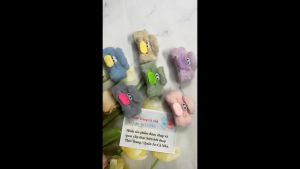 Kẹp tóc gấp tóc bằng dài 9cm nhựa trong bọc vải lông nhung mềm mịn dễ thương loại lớn gap19