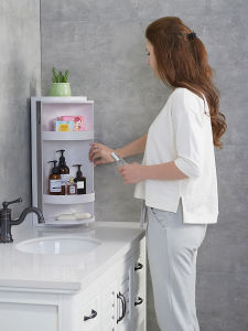 QIANQIN | Suction Wall-Mounted Cosmetics Organizer Bathroom Rack