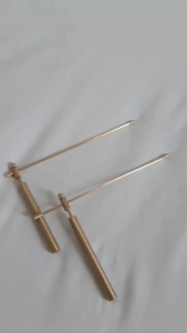 1Pair Copper Dowsing Rods Water Divining Detection Tool