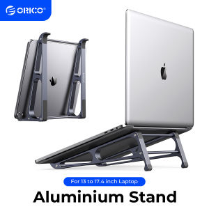 ORICO MA Stand Aluminum Vertical Laptop Stand Tablet Holder Detachable Support 2-in-1 PC Macbook Stand 10-17.4 Inch