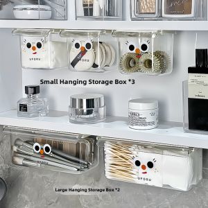 Transparent Cosmetic Storage Drawer Under Mirror Cabinet Organizer