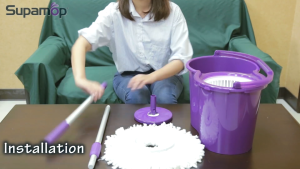 Sweet Home Supamop SH350-8 Purple Manual Press Dehydrate Cleaning Mop