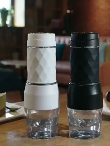 One Two Cups Hand Press Mini Espresso Coffee Maker 3in1 20 Bar 120ml - HS-8439