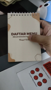 Cetak Buku Menu Custom ukuran 4R (10x15cm) isi 6 lembar
