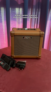 Amplifier Gitar Akustik 10 Watt AROMA AG-10A BONUS Strap Kabel Pick