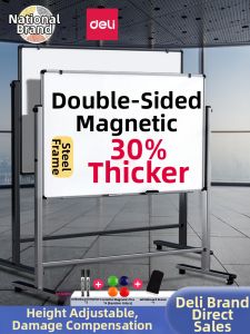 deli | Adjustable Portable Magnetic Double Sided Whiteboard