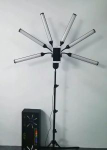 RGB-S6 RGB Tiktok Portable Rotating Ring Light Studio With Tripod Stand Video Led Ring Light