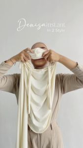 Yeppushop - Denisa Instant | Hijab Pashmina Instan dengan Tali Kolaborasi Denisarani x Yeppushop Bahan Jersey Premium