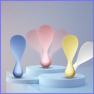 Nonstick Rice Paddle Tumbler Design Non Stick Rice Serving Scoop Kitchen Rice Servers Rice Cooking Spoon