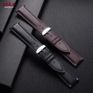 12/13/14/15/16/17/18/19/20/21/22/23/24mm Calfskin Leather Watch Band Black Brown Straps Men Women Universal Smartwatch Bracelets