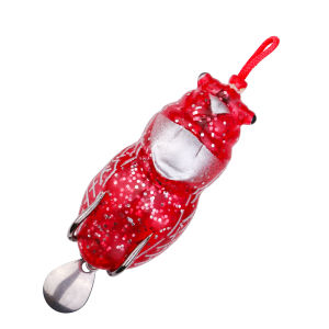TEASER 14G Golden Cicada Waking Bait Topwater Double Hook Lure Bionic Fishing Lure