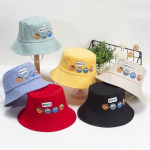 Kids Hat Bucket Hat Kids Childrens Hat Topi Baby Budak Lelaki Perempuan 儿童帽子可爱遮阳帽