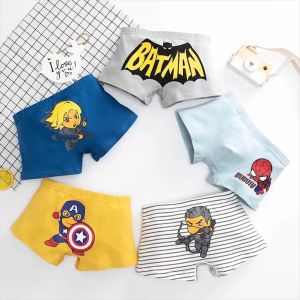 SET 5 Quần Lót Bé Trai Chất Liệu COTTON Kháng Khuẩn Co Giãn Quần Chíp Bé Trai Họa Tiết Siêu Nhân Dễ Thương Mã DL-003