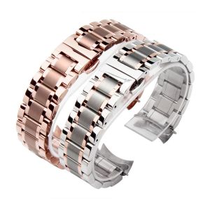 Curved End Stainless Steel Watchband Bracelet Watch Straps 16mm 17mm 18mm 19mm 20mm 21mm 22mm 23mm 24mm Steel Band Bracelet
