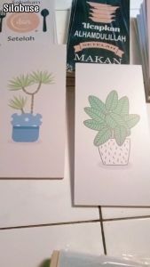 Hiasan Dinding Kaligrafi Lafadz Allah Muhammad dan Ayat Kursi HDA 04 010