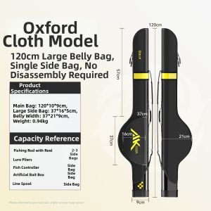 YUZHIYUAN | Lure Fishing Rod Bag For Sea Rod With Easy Wheel Access