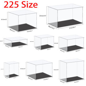 Acrylic Display Case Figures Storage Box Clear Small Assemble Dustproof Showcase for Building blocks Toy DollsCar Model