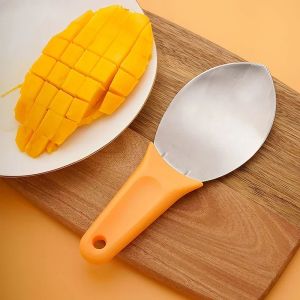 1pc Mango Slicer Cutter Multifunctional Fruit Spoon Watermelon Cutting Knife Mango DicingTools Mango Diced Scoop Kitchen Gadgets