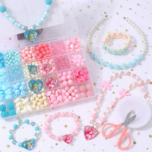 Lovely Meadow 24 Grid Children DIY Bracelet Beads串珠儿童玩具女孩穿珠子diy手工制作材料包