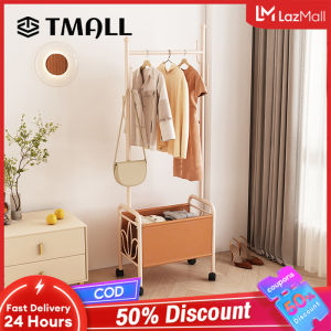 TMALL Clothes Rack Coat Rack Hanger Stand With Pocket Bag Clothes Storage Coat Rack Bedroom Home Bag Umbrella Stand With Basket