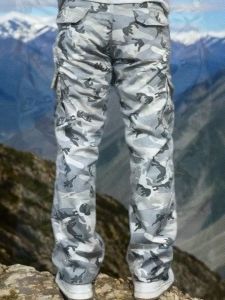 Celana Cargo Camouflag Loreng Panjang Reguler Fit Pria Dewasa PDL Gunung Outdoor Modell Gombrang
