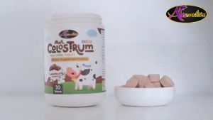 Auswelllife AWL Colostrum Plus Lysine dha นม โคลอสตรุ้ม นมเม็ดช็อคโกแลต แคลเซียมเด็ก ออสเวลไลฟ์ บรรจุ 30 แคปซูล By 4youthailand