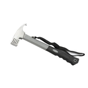 DAWN TRIP | Portable Carbon Steel Camping Tent Hammer Tent Peg Stake Puller Mallet Extrator Remover Awning Canopy Claw Hammer Rubber Mallet