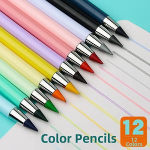 Eternal Pencil Infinite Book 12 Color HB Set Erasable Ink Free Drawing Art Pencil Supplies