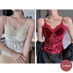 ZISU | Lace Back Bra Padded Bra Alternative Tank Top