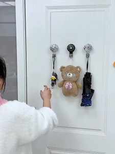 Rotating Vacuum Suction Cup Hook  Nail-free Traceless Hook/Wall Hooks  Reusable Hanging Hook