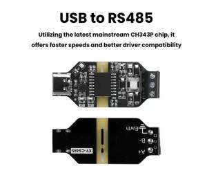 USB to RS485 Isolated Converter CH343P Serial Port Module 6Mbps High-Speed Communication Auto Flow Control Anti-Resistant Type-C