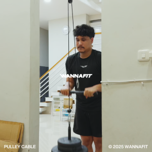 WANNAFIT Pulley Cable System Set | Katrol Fitness | Alat Olahraga Rumah