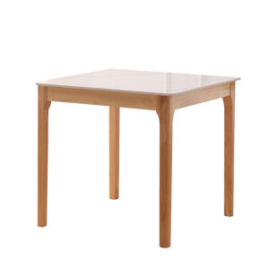 Nordic Style Solid Wood Rock Table Square Minimalist Dining Table Small Home Use Modern Simple Four Square Table