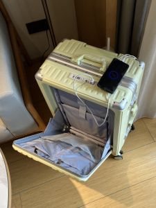 มัลติฟังก์ชั่นกรอบอลูมิเนียมกระเป๋าเดินทางเปิดด้านหน้าชายหญิง นักเรียน กล่องดึง 20 นิ้ว Boarding Box ล้อเงียบ