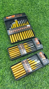 MYDIYHOMEDEPOT - DETLEY 6PCS PIN PUNCH SET 12PCS COLD CHISEL AND PIN PUNCH SET CENTER PUNCH TAPER PUNCH PIN PUNCH TOOL