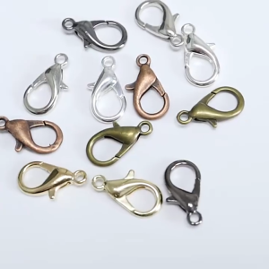 [10 Pcs] Kokot Udang 12mm 14mm Gold Silver Kait Udang Lobster Cantelan Pengait Kalung Gelang Ganci