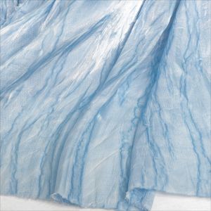Blue and White Double-sided Tie Dye Silk Fabric Handmade DIY Garment Sewing Fabric TJ22331