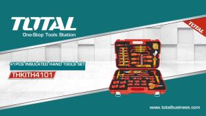Total รุ่น THKITH4101 ชุดเครื่องมือหุ้มฉนวน 41 ชิ้น กันไฟได้ 1000 V ( 41 pcs Insulated Tools Set )