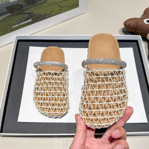 Water Drill Fishnet Breathable Woven Sandals for Girls