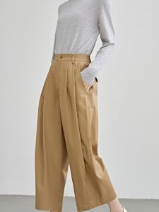 กางเกงทรงหลวมสบาย ๆ สำหรับผู้หญิงในช่วงฤดูร้อนปี 2024 กางเกงขายาวทรงหลวมสบาย ๆ ทรงหลวมสบาย ๆ สำหรับผู้หญิง