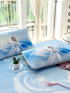 Disney Elsa Snow White Ice Silk Childrens Pillowcase 40*60 Cartoon Cool Feeling Kindergarten 30*50 Pillowcase Pure Cotton