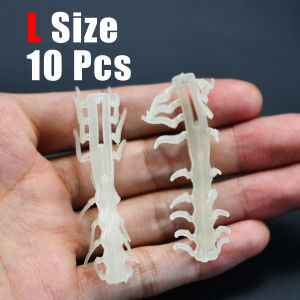 Topranc Night Fish Luring Transparent Shrimp Feet Soft Bait Artificial Lure Special Fishing Bait Tackle Accessories