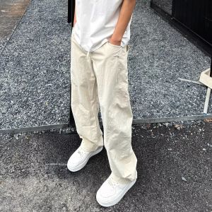 Quần Âu Nam Kiểu Dáng Thời Trang Đa Năng Màu Trơn Rộng Thùng Thình Kiểu Harem Thích Hợp Đi Làm Đi Câu Cá Chất Liệu Dệt Kim Trung Bình