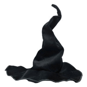 Halloween Witch Hat Black Witch Hat Adjustable Ruched Witch Hat Cosplay Pointed Cap for Masquerade