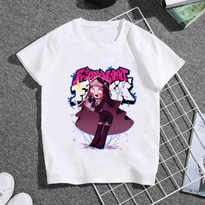 Potdemiel | Hot Game Friday Night Funkin Cartoon Kids T Shirt Girls Summer Fashion Tops Baby Boys Clothes Children Short Sleeve T-shirt