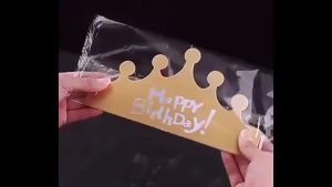 【ARK】Birthday Paper Crown Acara Mahkota Kertas Lipat Ulang Tahun PP004