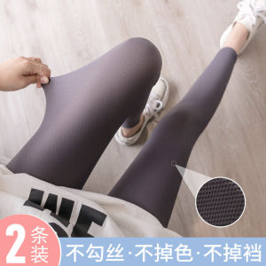Summer Plaid Ice Silk High Waist Thin Womens Leggings Elastic plus Size Slimming Nine-Piece Pants Lucky Yi Brand Nylon Fabric